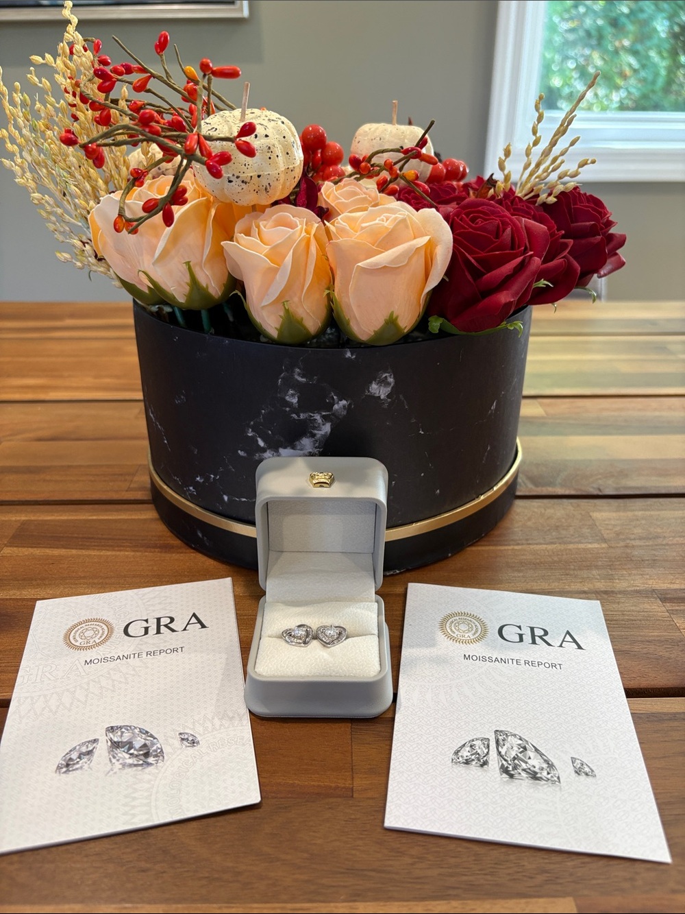New Heart Moissanite Earrings